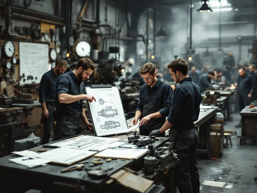Personne en combinaison de travail manipulant une machine industrielle.