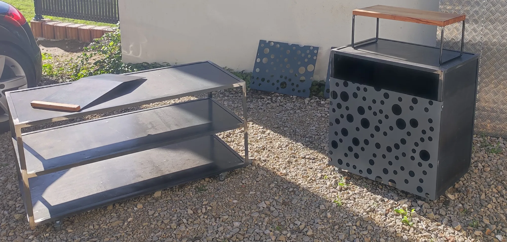 Mobilier métal en extérieur
