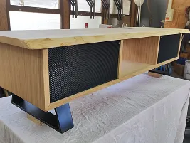 Meuble télévison bois et métal